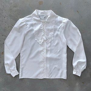 SOLD 1980s Illustrations closet staple blouse